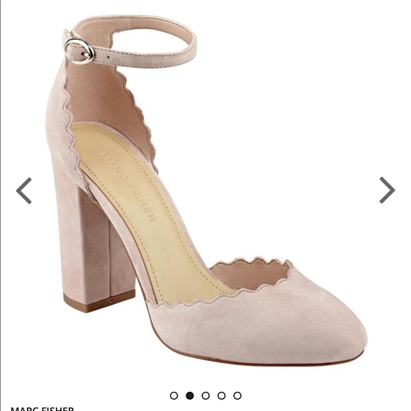 Marc Fisher Shoes -  Marc Fisher Sahar Suede almond toe heel sz 11